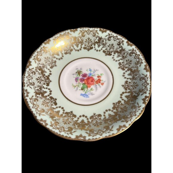 VTG ‘PARAGON’ Dbl Warrant English Fine Bone China Teacup Saucer in Pale Green - Picture 7 of 10